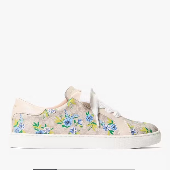 NWB Kate Spade Erin Spd Flower Festive Women's Sneakers size 7.5 & 8 available - Picture 2 of 14